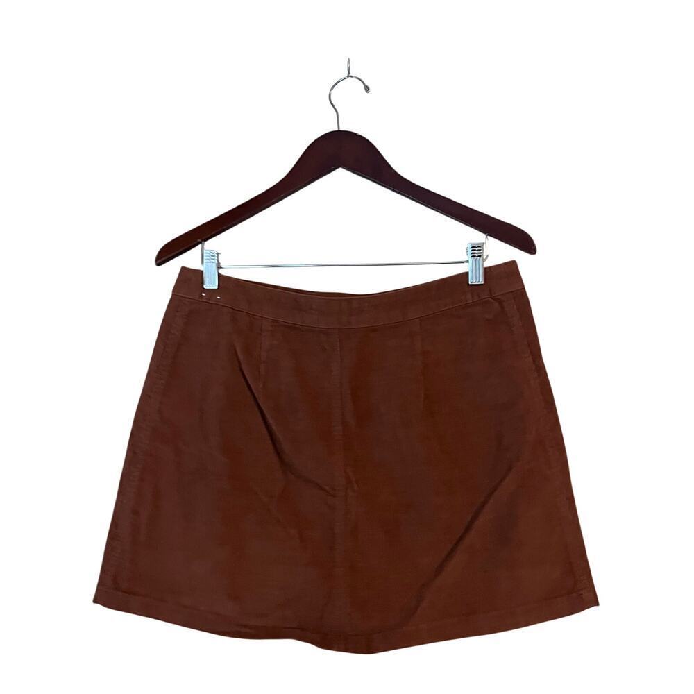 A&F Abercrombie and Fitch Burnt Orange Mini Corduroy Skirt 90s Y2K 10